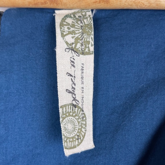 Free People Dress Regal Blue Lace Embellished Size 2 - Picture 6 of 8